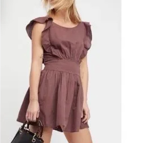 FREE PEOPLE ERIN MINI RUFFLE DRESS - Picture 8 of 11